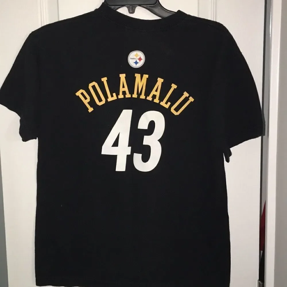 Boys youth Troy Polamalu Pittsburgh Steelers shirt